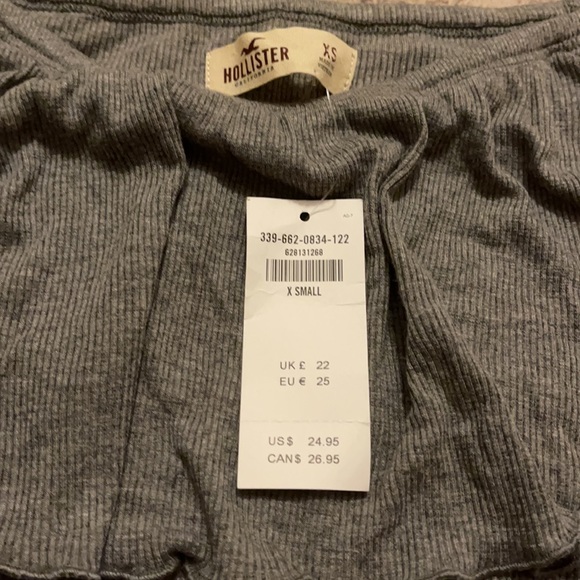 Ribbed long sleeve ruffle top - Picture 2 of 2